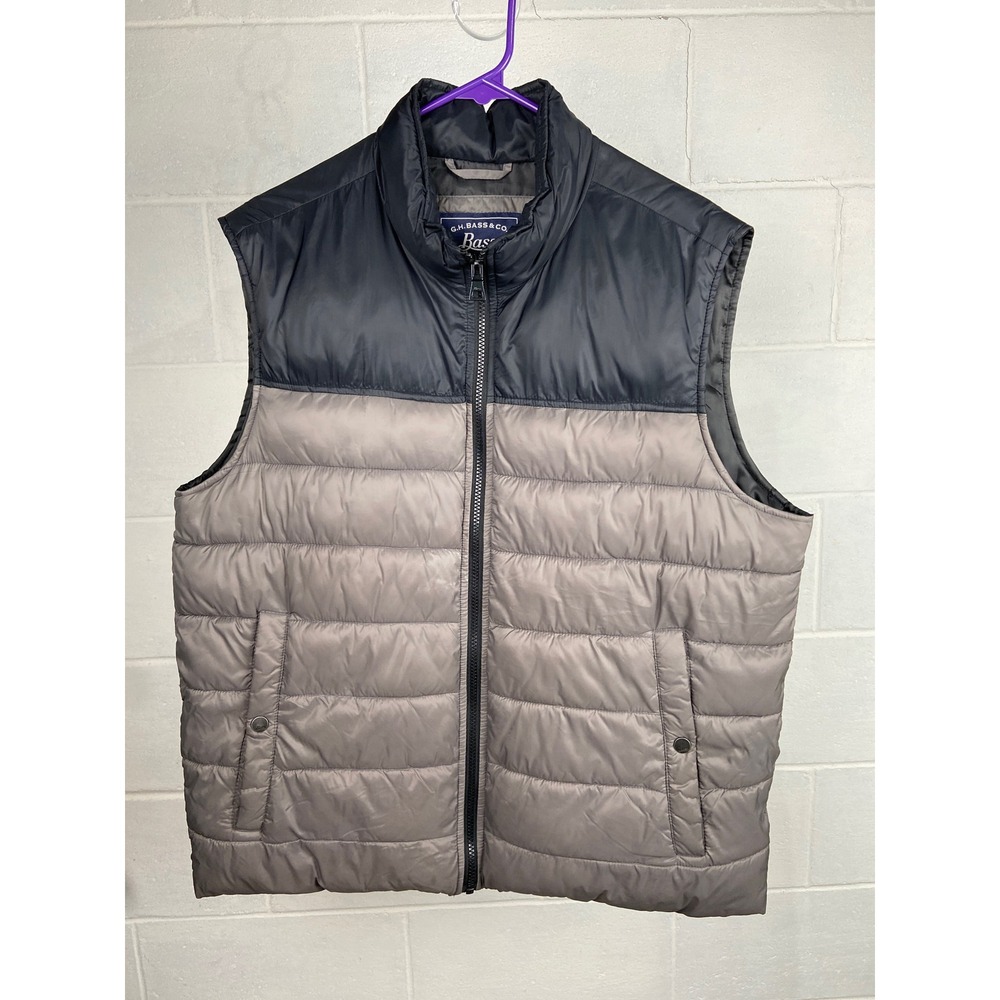 G.H. Bass & Co. Puffer Vest Full Zip Sleeveless Padded Layering Men's L - Picture 1 of 7